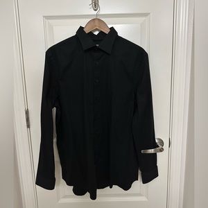 Black Dress Shirt (extra slim L) Express